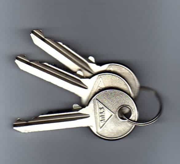 Schlüssel am Schlüsselbund